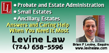 Law Levine, LLC - Estate Attorney in Jeannette PA for Probate Estate Administration including small estates and ancillary estates
